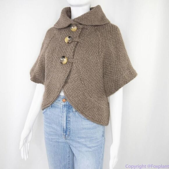 John Branigan Wool Alpaca button front grey‎ cardigan women’s - Picture 5 of 14